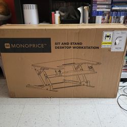 Monoprice Sit and Stand Desktop Workstation NEW In BOX