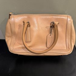 Genuine Leather Used Coach Handbag