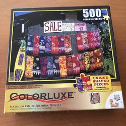 Colorluxe “Colorful Pareo’s” Oahu, Hawaii 500 Pc Puzzle