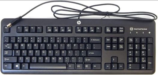 HP Wired USB Keyboard Smart Card Terminal
