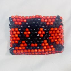 Skull & Crossbones Kandi Cuff Beaded Bracelet 