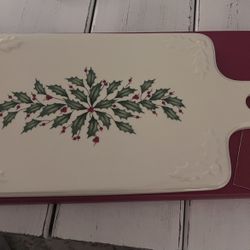Lenox Holiday Cheeseboard NIB