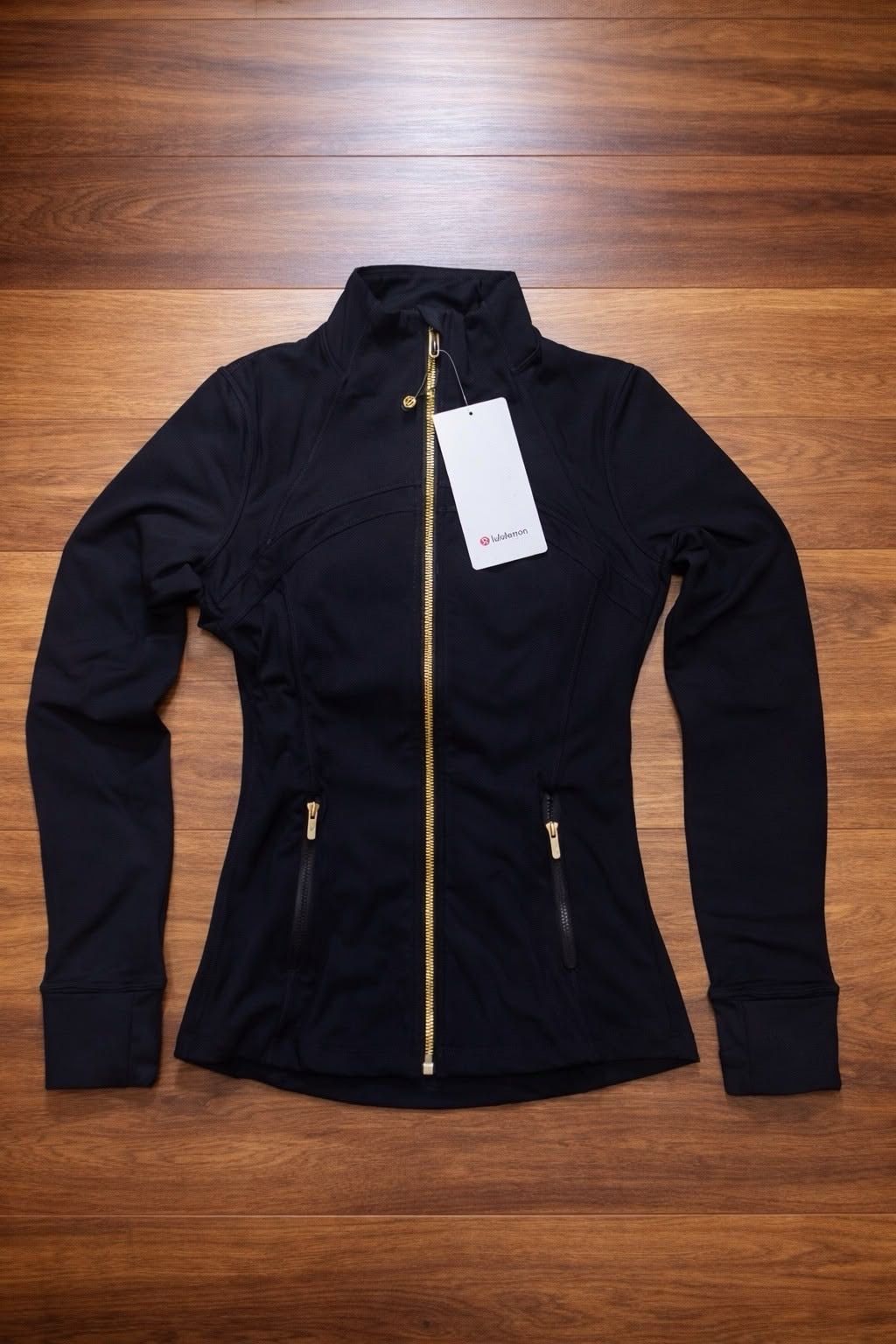 Black Lululemon Define Jacket (Gold zip)