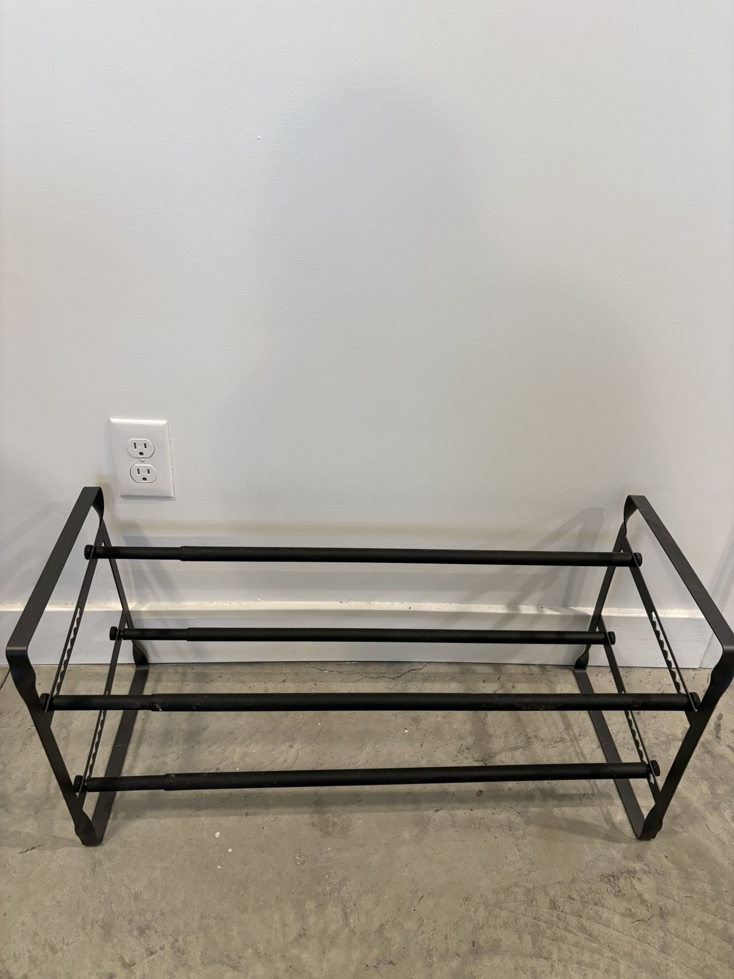 Black Metal Shoe Rack