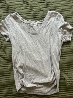 V Neck Grey Shirt.