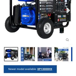 DuroMax XP12000EH 12,000-Watt Dual Fuel Portable Generator
