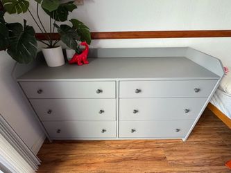 IKEA Hauga gray dresser