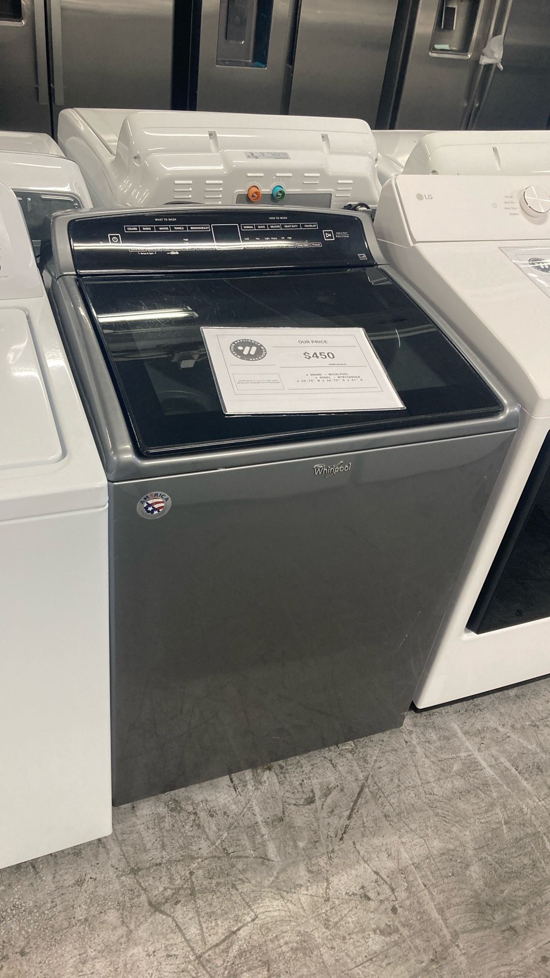 Whirlpool Top Load Washer With Pre Wash