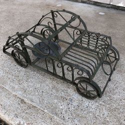 Ornamental Iron Car Candle Holder