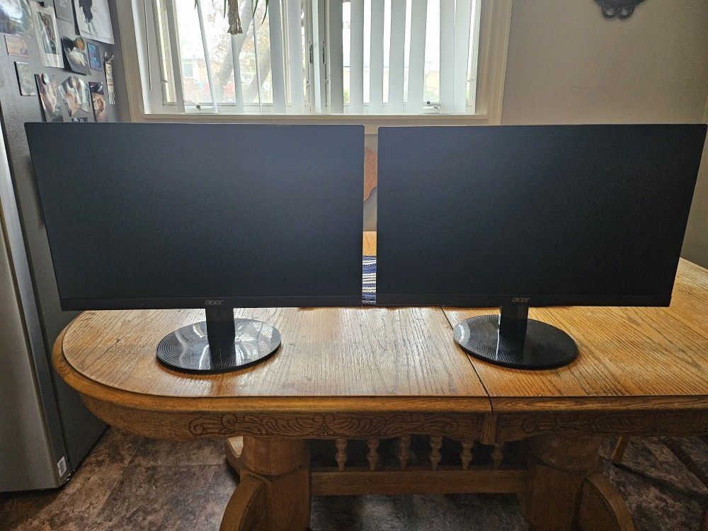 2 Acer 75hz Monitor 1080p