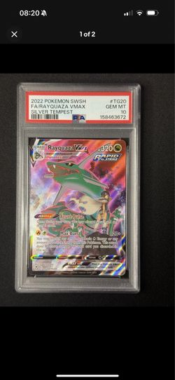 Pokemon 2022 Rayquaza VMAX TG20/TG30 Full Art Silver Tempest GEM MINT PSA 10