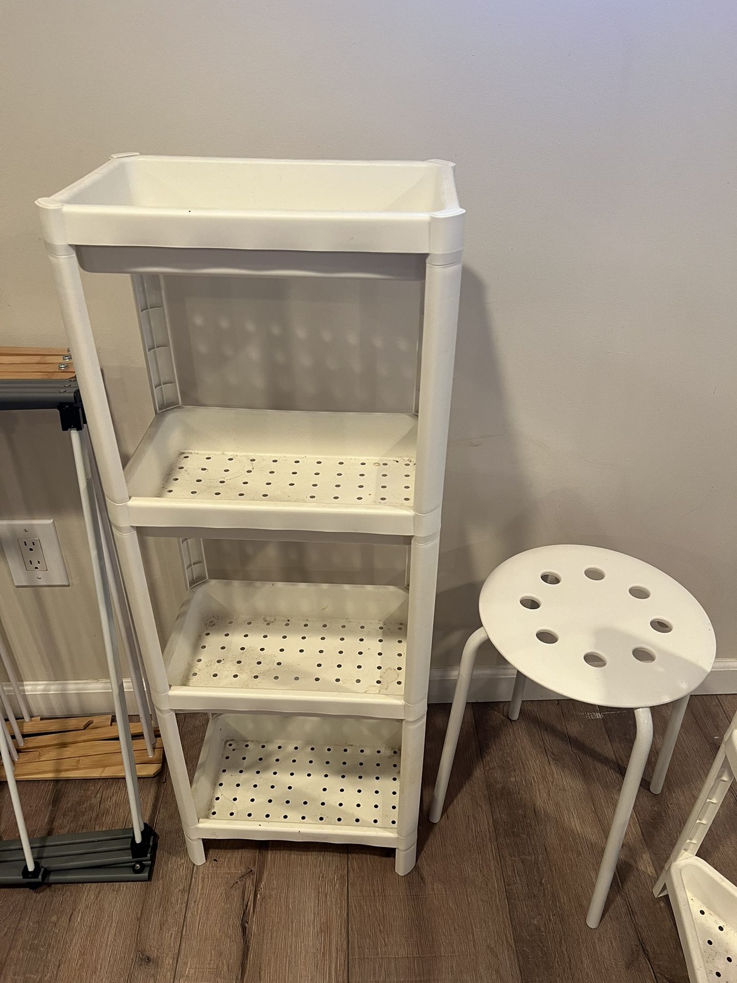 Shower/closet Organizers And Stool - FREE