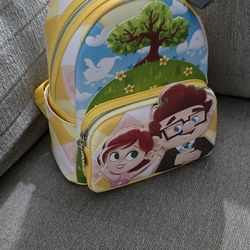 Brand New Pixar Loungefly Carl And Ellie Mini Backpack