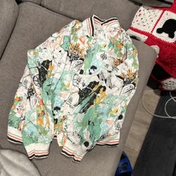 Vintage Artful Dodger Men's M Jacket All Over Print, Reversible