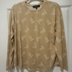 New cowboy boot top - medium