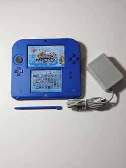 Electric Blue Nintendo 2DS 64gb With Pokemon Bank & Much More