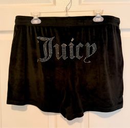 Juicy Couture Black Velour Shorts