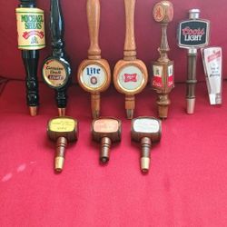 Entire collection 7 Beer taps plus 3 wine taps included free.
See our other great vintage art antiques jewelry Sports fishing lures Comics VHS tapes t