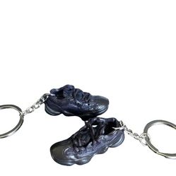 Yeezy 500 Utility Black 3D Mini Sneaker Keychain 