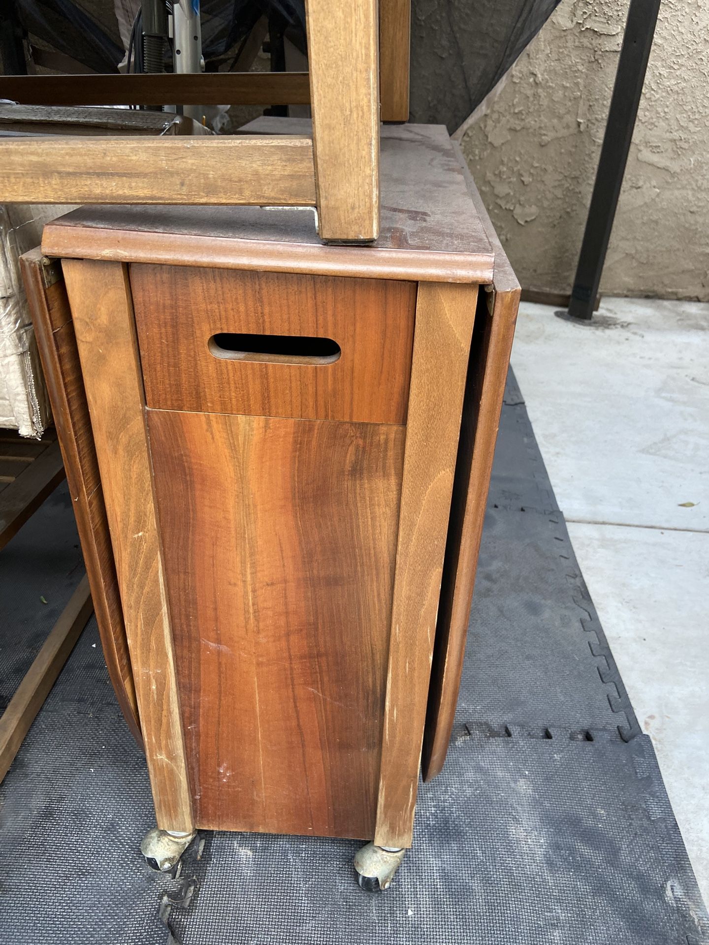 Antique Folding Dining Table 