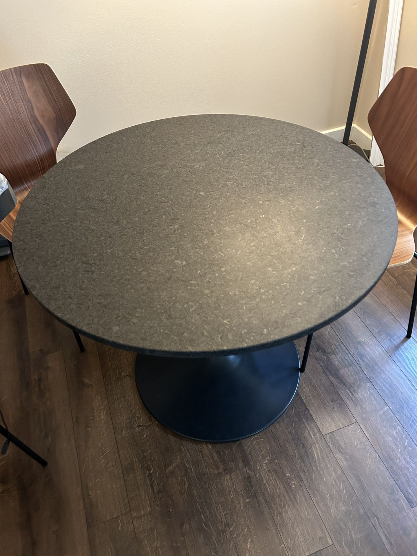 Granite Room and Board Cafe/Kitchen Table, Round 36” Top