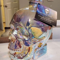 Empty 750ml Bottle Of Crystal Head Aurora Vodka