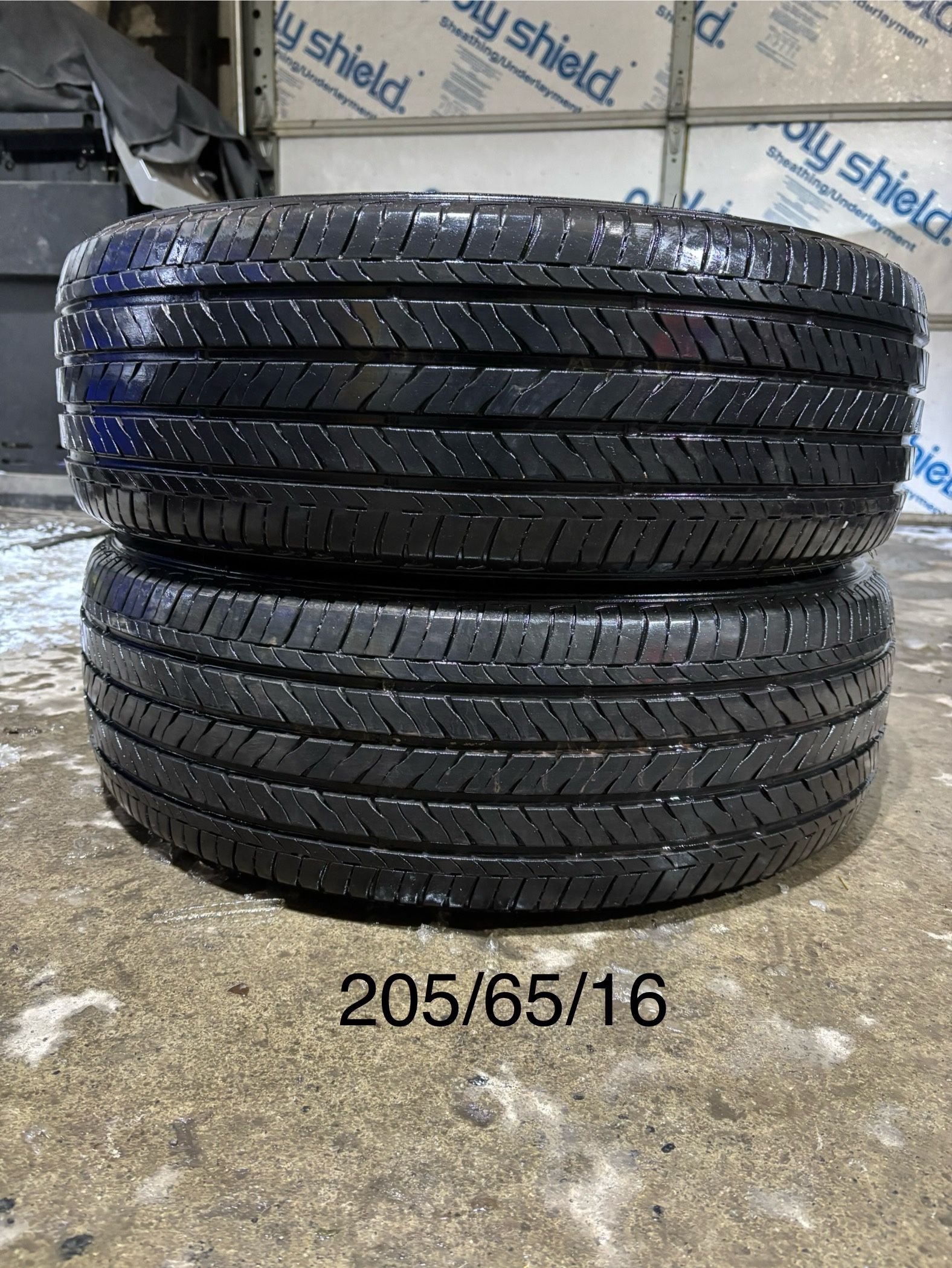 (2) - 205/65/16 Firestone FT140 Tires