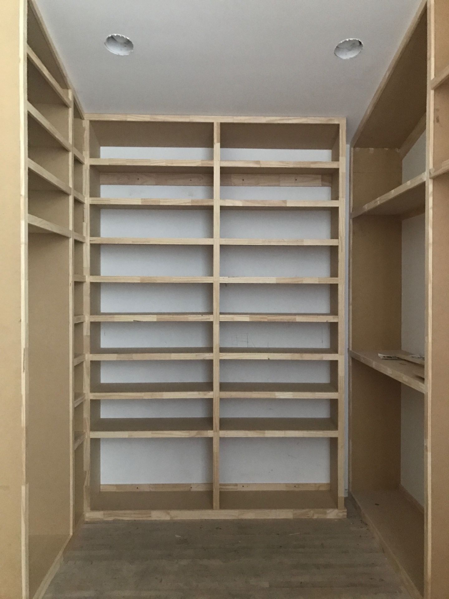 Custom shelves for closets