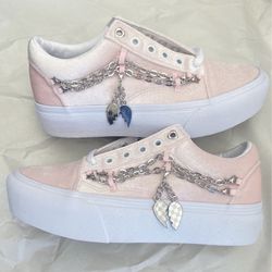 Vans Old Skool Pink Womens 10