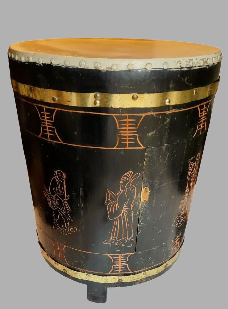 Oriental Drum Table $w225