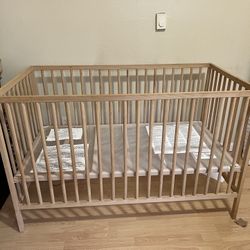 IKEA Baby Crib & Mattress