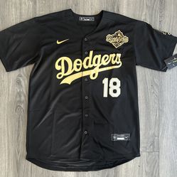 Los Angeles Dodgers Yamamoto Black/gold/silver Jersey 