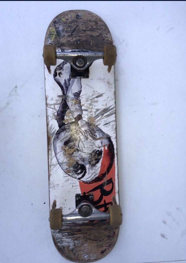 Baker Skateboards Zorilla Melted 8.38” Rowan Zorilla Pro Model, Independent Trucks And Spitfire Wheels 50$ Obo