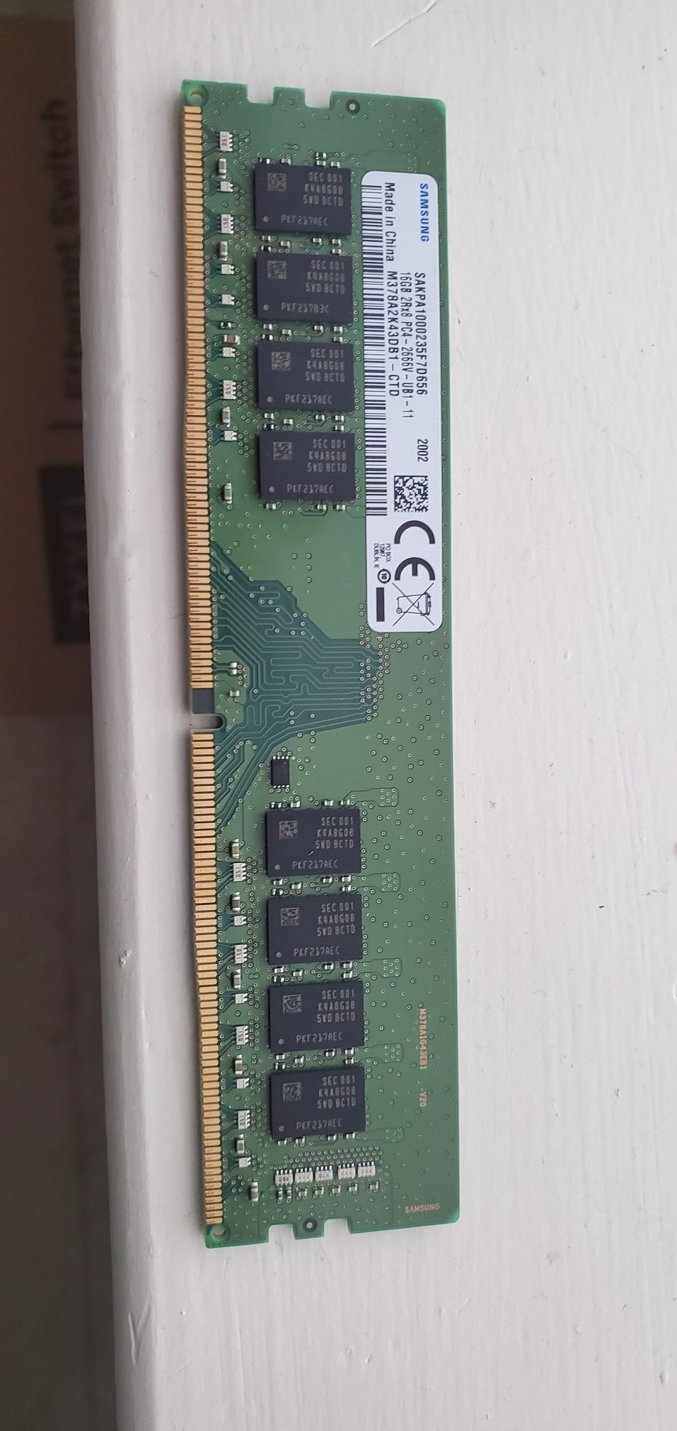 Samsung 16gb DDR4 2666 RAM