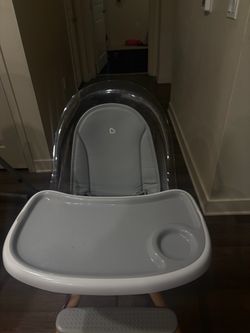 Baby chair Munchkin 360 Degree Cloud Baby High Chair With Clear Seat And Swivel, Grey