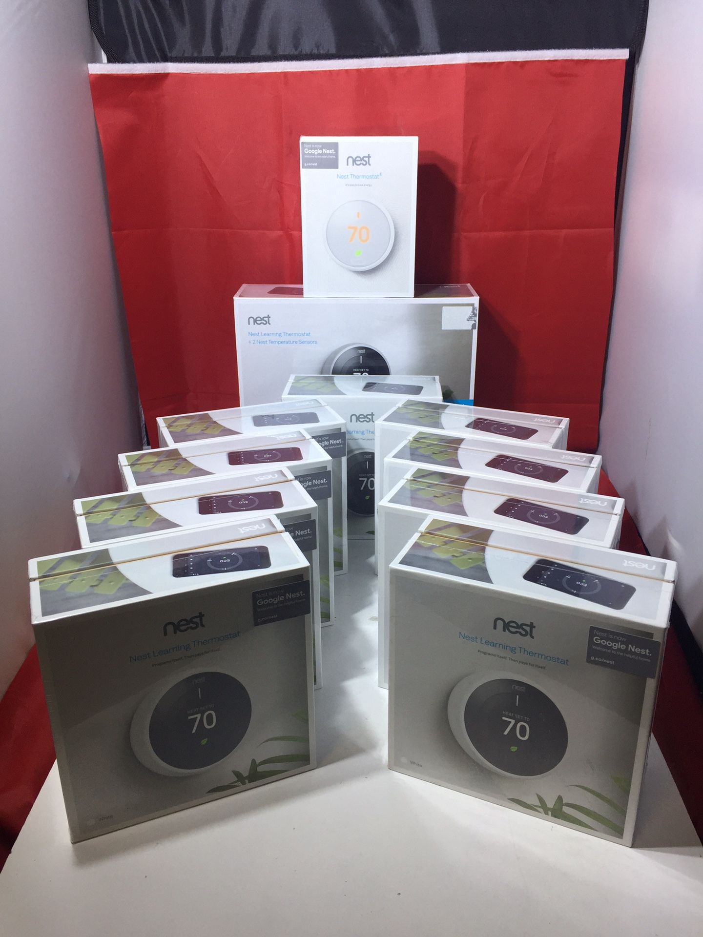 BRAND NEW IN BOX NEVER USED Nest E Thermostat, Nest 3rd Generation & Nest +2 Temperature