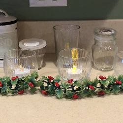 Glass containers for making candles or just burning in