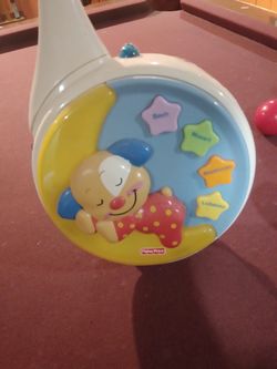 Baby crib musical with light
