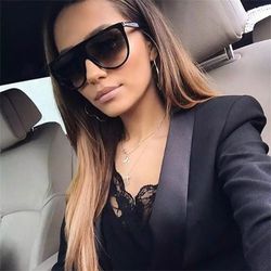 New Ladies Oversized Sunglasses Black