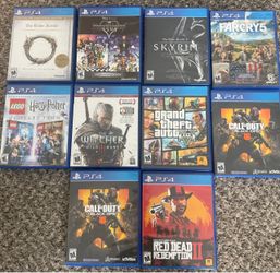 PS4 Games – Skyrim, GTA V, Red Dead Redemption 2, COD & More