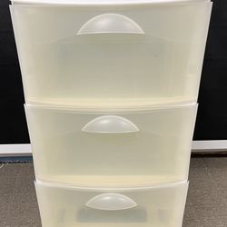 Plastic Clear 3 Drawer Storage Container Tower. Plastic Storage Drawers
