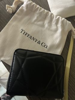 AUTHENTIC TIFFANY & CO WALLET RETURN TO TIFFANY LEATHER PADDED ZIP WALLET QUILTED