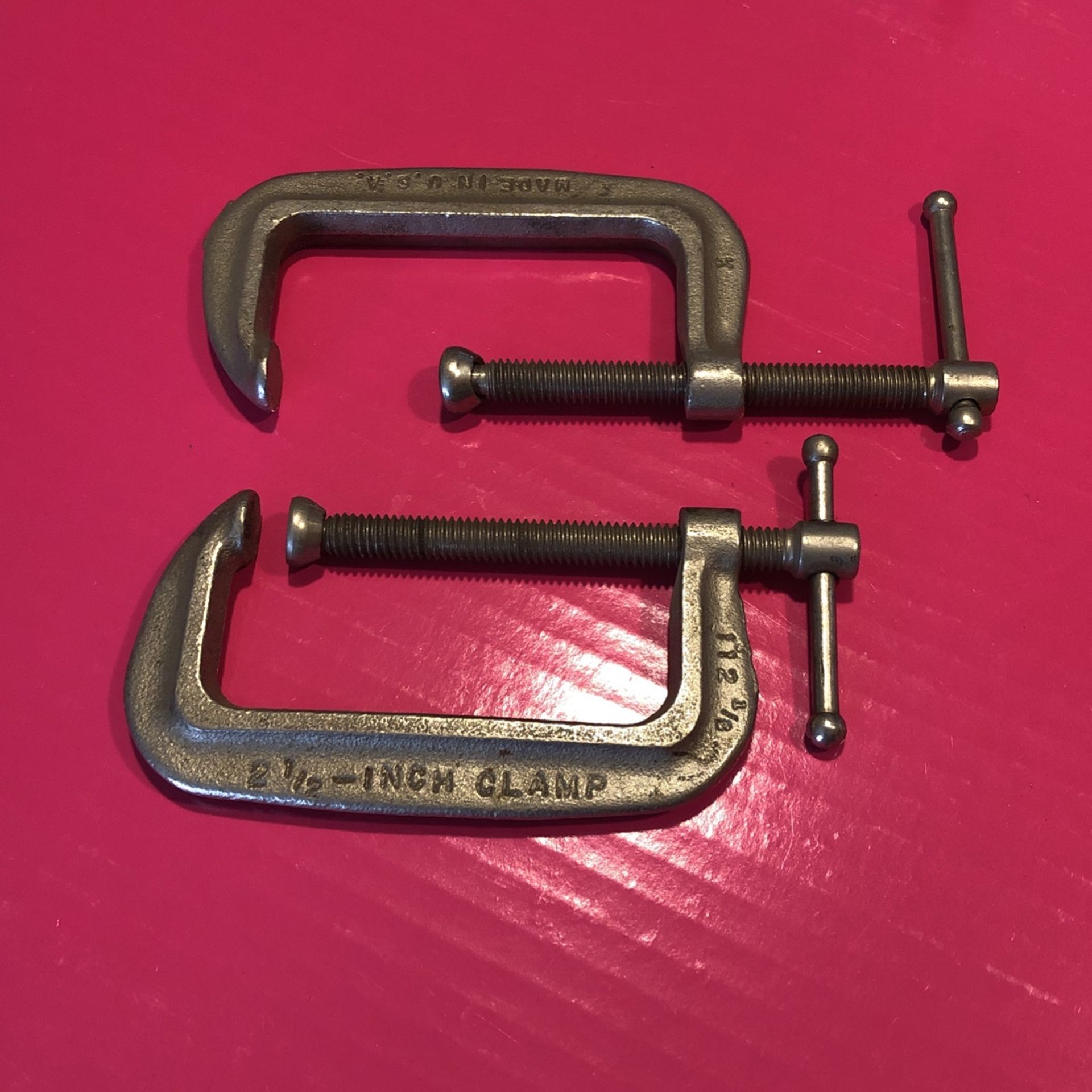 #C, Vintage C Clamp, 2 1/2”, Lot of 2