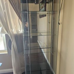 Glass Display Case  - Shelves And A Light
