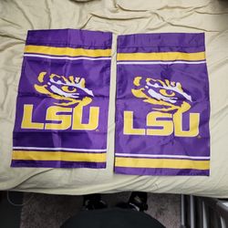 5 Each Garden Flags LSU