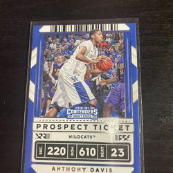 2020 ANTHONY DAVIS PANINI CONTENDERS DRAFT PICKS PROSPECT TICKET