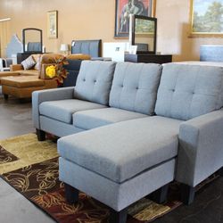 Light Gray Reversible Sofa Sectional