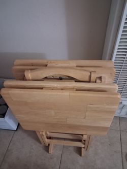 Tv dinner tray plus storage rack