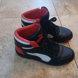 Puma Rebound Layup High   Mens  Sneakers Shoes Casual   - Black - Size 11 