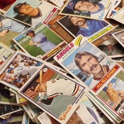 Baseball Cards 77 78 79 Topps.